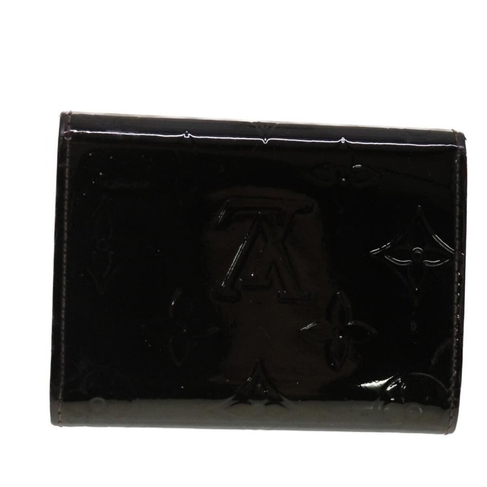 LOUIS VUITTON Vernis Anvelop Cult De Vuitto Card Case Amarante - Picture 5 of 15